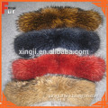 Chinese Raccoon Dyed Single Color Fur Collar